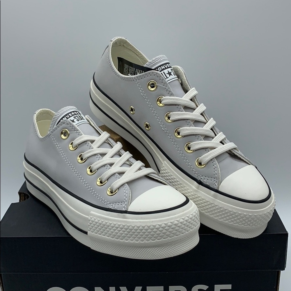 CONVERSE CTAS LIFT OX PLATFORM mouse/vintage white - Picture 13 of 16